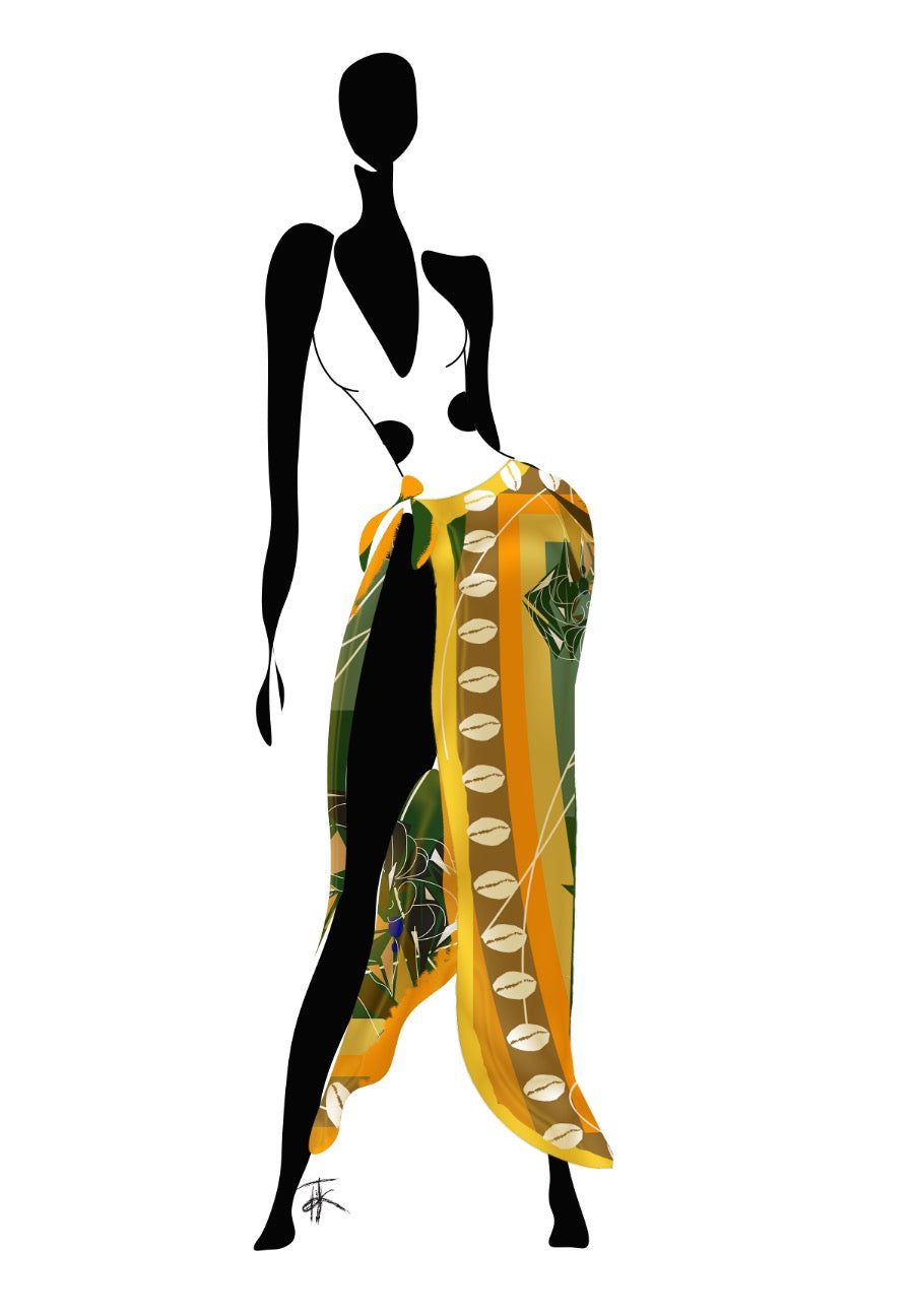 Taille du foulard: 50x50 pouces (125 cm)